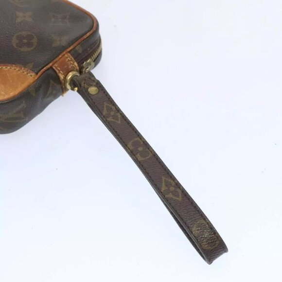 LOUIS VUITTON Monogram Marly Dragonne PM Clutch Bag M51827 LV Auth - Picture 15 of 15